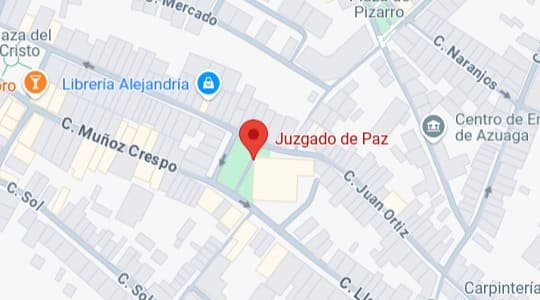 plano registro civil juzgado de paz azuaga